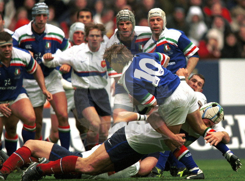 Lloyds TSB Sei Nazioni 2000, Round 5, Parigi, Stade de France 01/04/2000, Francia v Italia, Foto Daniele Resini/Fotosportit