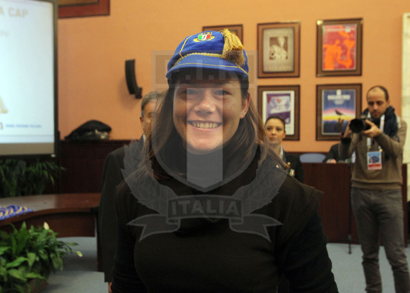 Cerimonia di consegna dei Cap alle atlete delle Nazionali femminili, Roma, salone d\