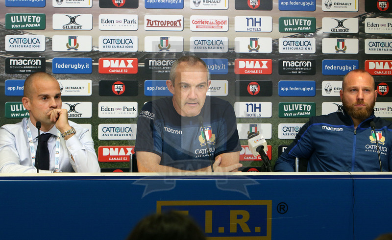 Cattolica Test Match 2018, Firenze, stadio Artemio Franchi 10/11/2018, Italia v Gorgia, conferenza stampa a fine match, Foto Daniele Resini