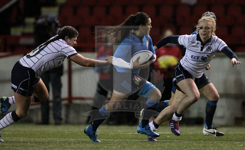 RBS Sei Nazioni 2017, Cumbernauld, Broadwood Stadium 17/03/2017 Scozia Donne v Italia Donne, Maria Grazia Cioffi. Foto Daniele Resini/Fotosportit