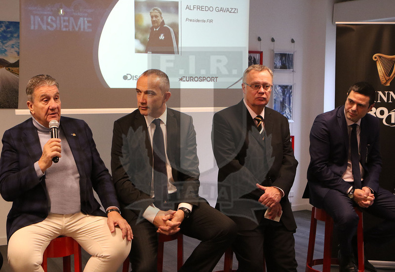 Milano, 19/12/2016, presentazione del derby fra Zebre e Benetton Treviso, l\