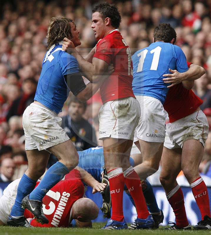 Rbs Sei Nazioni 2008, Cardiff, Millennium Stadium 23/02/2008, Galles v Italia, Foto Daniele Resini/Fotosportit