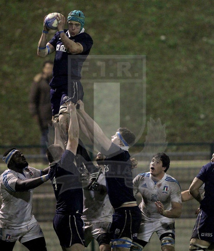 Rbs 6 Nazioni Under 20, Fontanafredda 21/02/2014, Italia U20 v Scozia U20, touche scozzese.