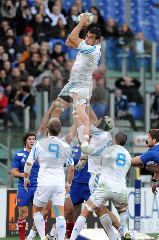 Quintin Geldenhuys conquista la palla in touche