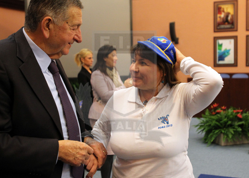 Cerimonia di consegna dei Cap alle atlete delle Nazionali femminili, Roma, salone d\