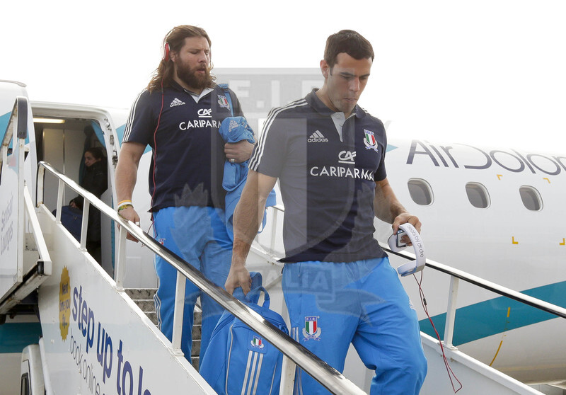 RBS 6 Nazioni 2013, Edimburgo, 08/02/2013, Scozia v Italia, il viaggio degli Azzurri a Edimburgo, Canale e Castrogiovanni.