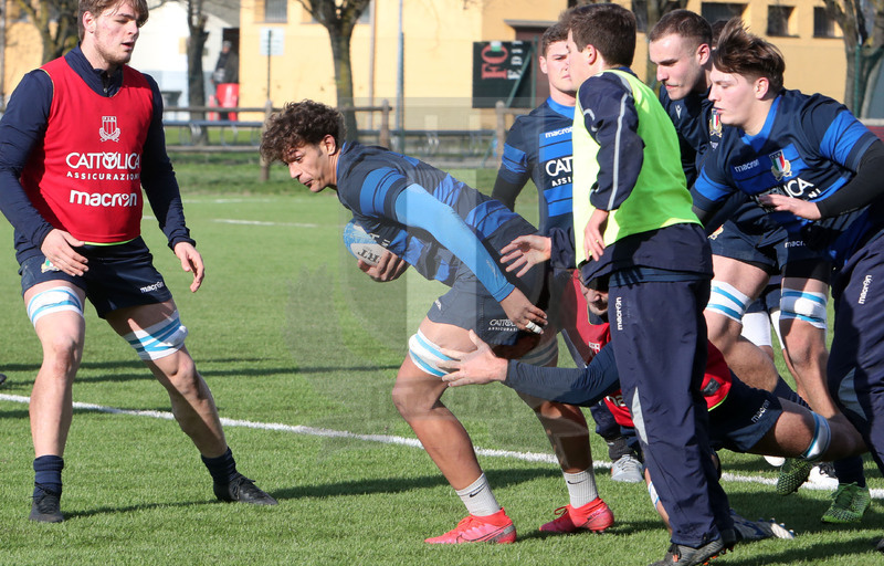 Sei Nazioni 2021, Parma, Cittadella del Rugby 12/01/2021, raduno della Nazionale U20, sessione di allenamento,