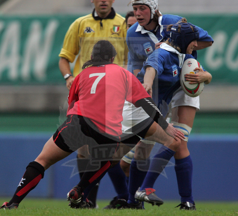 Test match 2005 Donne, Treviso, stadio di Monigo 22/10/2005, Italia v Galles, Paola Zangirolami.