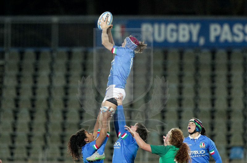 Guinness Sei Nazioni 2019 Donne, Round 3, Parma, Stadio Lanfranchi, 23/02/2019, Italia Donne v Irlanda Donne. Elisa Giordano im touche. Foto Roberto Bregani/Fotosportit