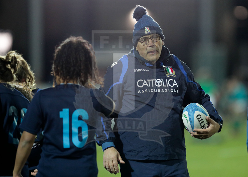 Guinness Sei Nazioni 2019 Donne, Round 3, Parma, Stadio Lanfranchi, 23/02/2019, Italia Donne v Irlanda Donne. Tito Cicciò durante il warm-up. Foto Roberto Bregani/Fotosportit