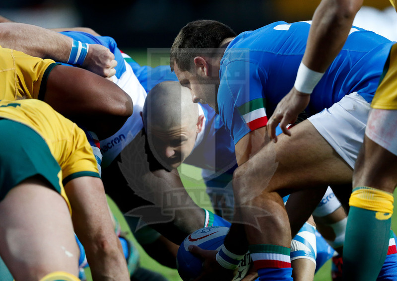Cattolica Test Match 2018, Padova, Stadio Euganeo, 17-11-2018, Italia v Australia. Guglielmo Palazzani e Johan Meyer. Foto: Roberto Bregani / Fotosportit