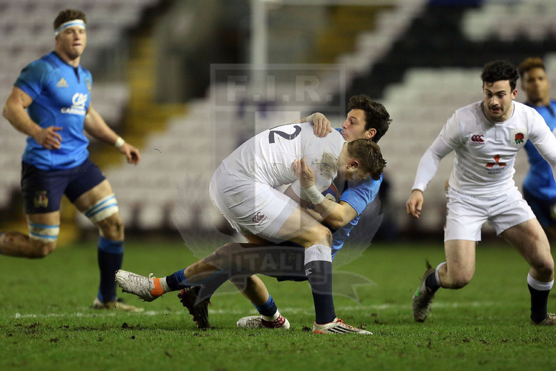 RBS Sei Nazioni 2017, Darlington, Northern Echo Arena 24/02/2017, Inghilterra U20 v Italia U20, Giovanni D\