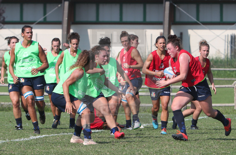 Raduno Nazionale Italiana Donne, Parma, Cittadella del Rugby 13/09/2020, una carica di Erika Skofca. Foto Daniele Resini/Fotosportit