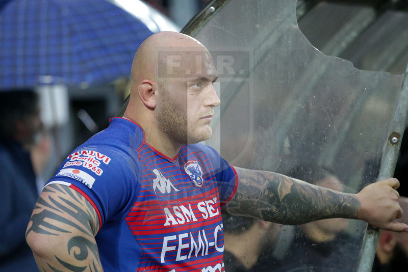 Campionato Top12 2018-2019, Finale, Calvisano (BS), Peroni Stadium, 18/05/2019, Rugby Calvisano v Rugby Rovigo. La delusione di Nicolò D\