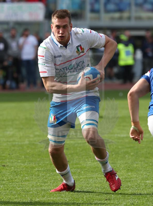 Guinness Sei Nazioni 2019, Round 5, Roma, stadio Olimpico 16/03/2019, Italia v Francia, Federico Ruzza. Foto Daniele Resini/Fotosportit