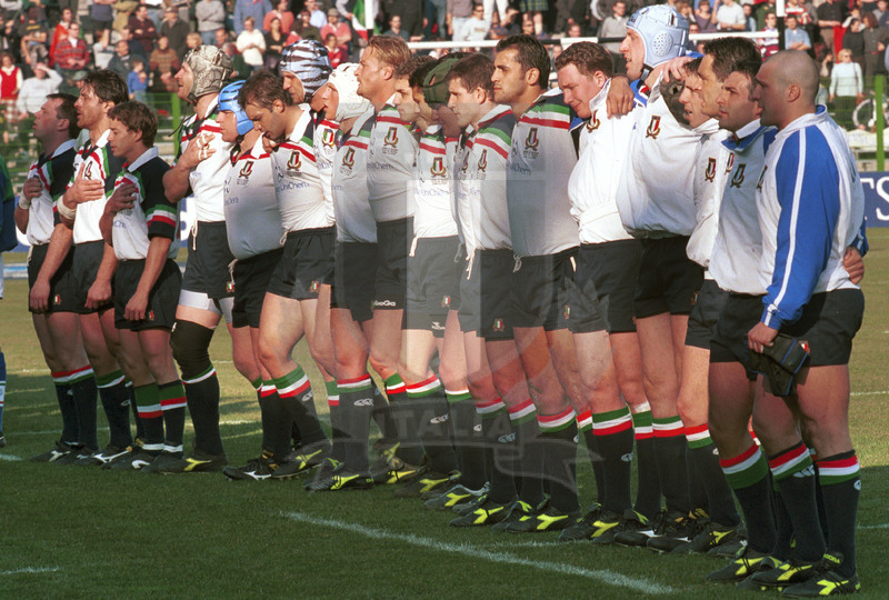 Lloyds TSB Sei Nazioni 2000, Round 1, Roma, stadio Flaminio 05/02/2000, Italia v Scozia, Azzurri schierati all\