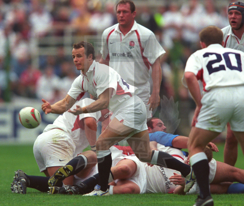 Rbs Sei Nazioni 2002, Roma, stadio Flaminio 07/04/2002, Italia v Inghilterra, Il mediano inglese Austin Healey Foto Daniele Resini/Fotosportit