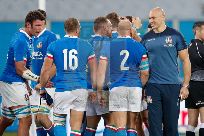 Cattolica Test Match 2018, Firenze, stadio Artemio Franchi 10/11/2018, Italia v Gorgia, festeggiamenti a fine match.