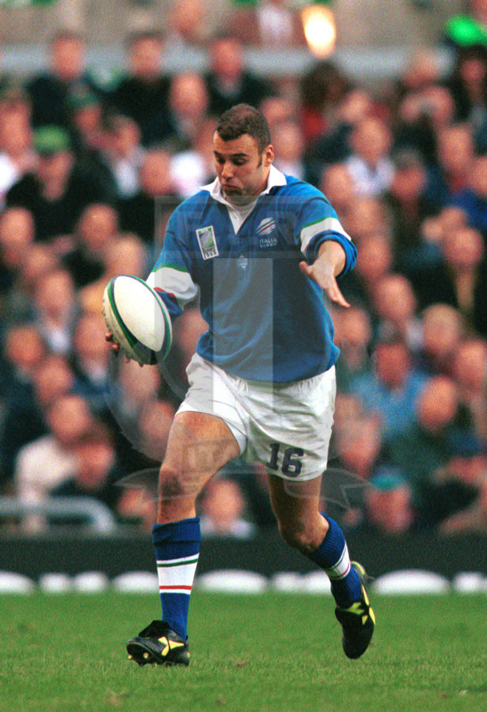 Rugby World Cup 1999, Pool B, Londra, Twickenham 02/10/1999, Inghilterra v Italia, Nicola Mazzucato. Foto Daniele Resini/Fotosportit