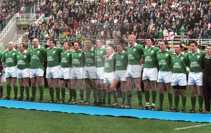 2002 Lloyds TSB Six Nations, Roma, stadio Flaminio 03/02/2001, Italia v Irlanda, gli irlandesi all\