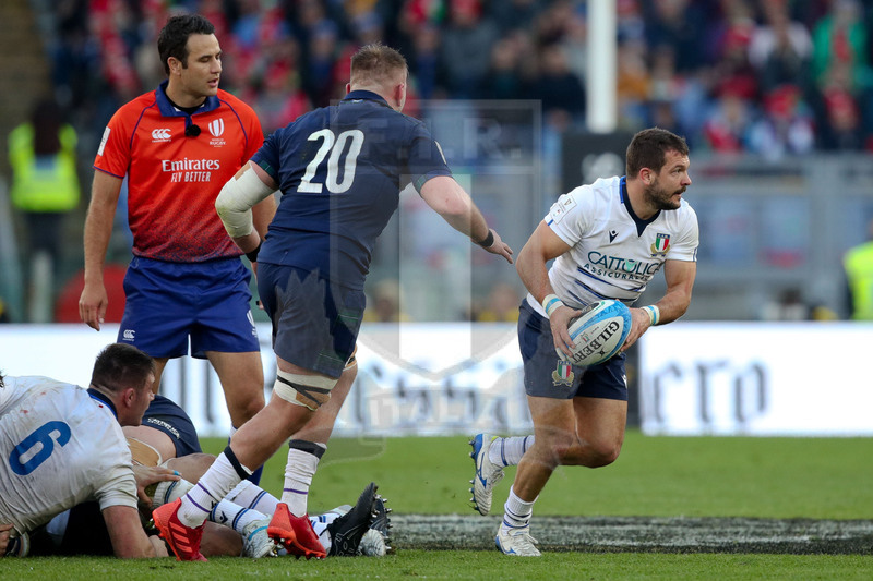 Guinness Sei Nazioni 2020, Round 3, Roma, Stadio Olimpico, 22/02/2020, Italia v Scozia. Guglielmo Palazzani. Foto Roberto Bregani/Fotosportit