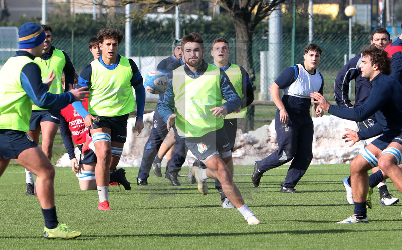 Sei Nazioni 2021, Parma, Cittadella del Rugby 12/01/2021, raduno della Nazionale U20, sessione di allenamento,