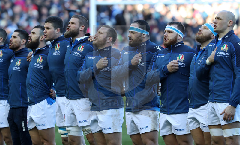 Guinness Sei Nazioni 2018, Round 1, Edimburgo, Murrayfield 02/02/2019, Scozia v Italia, Azzurri all\