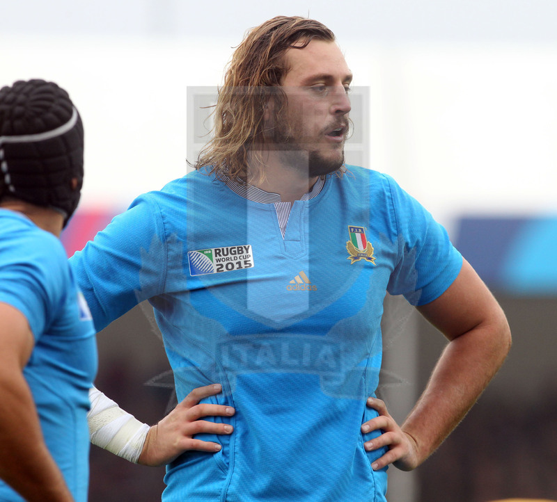 Rugby World Cup 2015, Pool D, Exeter 11/10/2015, Italia v Romania, Joshua Furno a fine partita. Foto Daniele Resini/Fotosportit