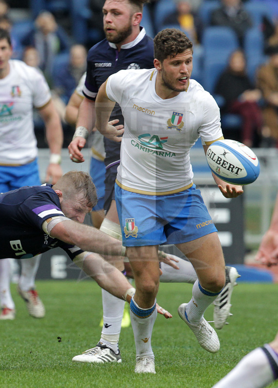 Natwest Sei Nazioni 2018, round 5, Roma stadio Olimpico 17/03/2018, Italia v Scozia, Maecello Violi. Foto Daniele Resini/Fotosportit