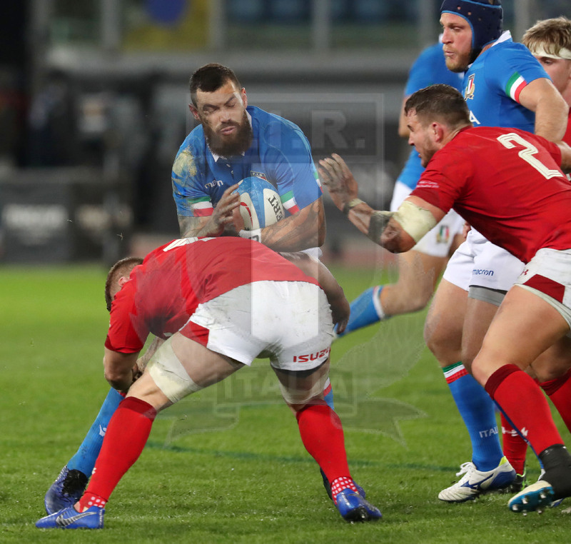 Guinness Sei Nazioni 2019, Round 2, Roma, Stadio Olimpico 09/02/2019, Italia v Galles, Jayden Hayward. Foto Daniele Resini/Fotosportit
