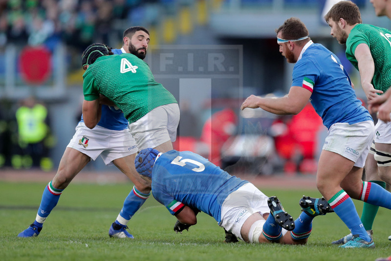 Guinness Sei Nazioni 2019, Round 3, Roma, Stadio Olimpico, 24/02/2019, Italia v Irlanda. Foto Roberto Bregani/Fotosportit