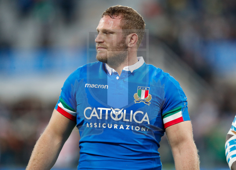 Cattolica Test Match 2018, Firenze, stadio Artemio Franchi 10/11/2018, Italia v Gorgia, festeggiamenti a fine match: Luca Bigi.