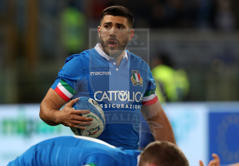 Guinness Sei Nazioni 2019, Round 2, Roma, Stadio Olimpico 09/02/2019, Italia v Galles, Edoardo Gori. Foto Daniele Resini/Fotosportit