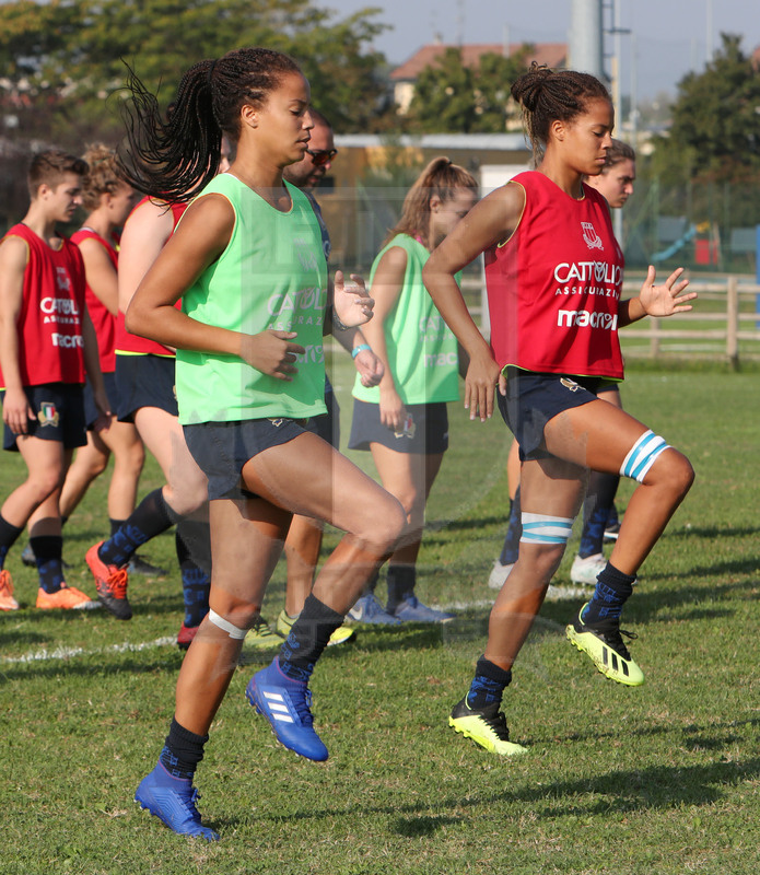 Raduno Nazionale Italiana Donne, Parma, Cittadella del Rugby 13/09/2020, Micol e Giulia Cavina. Foto Daniele Resini/Fotosportitt