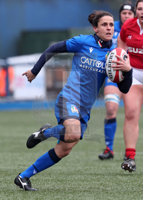 Guinness Sei Nazioni Donne 2020, Cardiff, Arms Park 02/02/2020 Galles Donne v Italia Donne, Sara Barattin. Foto Daniele Resini/Fotosportit