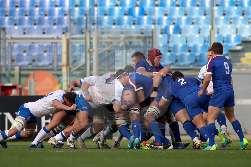 Guinness VI Nazioni 2021, Roma, Stadio Olimpico, 6/02/2021, Italia v Francia. Maul. Foto Roberto Bregani/Fotosportit
