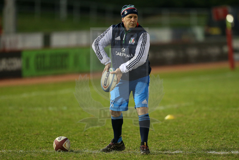 RBS 6 Nazioni U20 2016, Parc Eirias, Colwyn Bay,18-03-2016, Galles U20 v Italia U20. Alessandro Troncon durante il warm up. Foto: Chris Fairweather/Huw Evans Agency @ Fotosportit