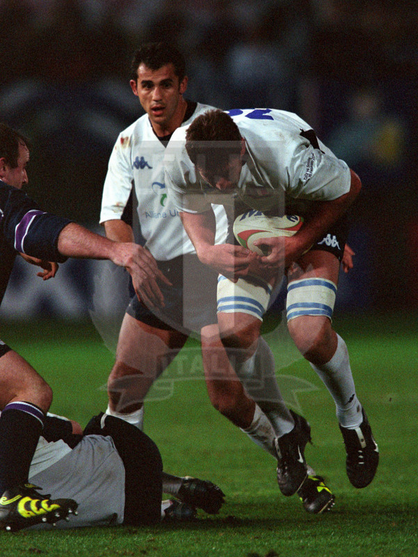 Rbs Sei Nazioni 2002, Roma, stadio Flaminio 16/02/2002, Italia v Scozia, Mark Giacheri. Foto Daniele Resini/Fotosportit