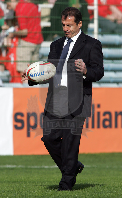 Sei Nazioni 2007, Roma, stadio Flaminio 10/03/2007, Italia v Galles, warm-up, Pierre Berbizier, allenatore dell\