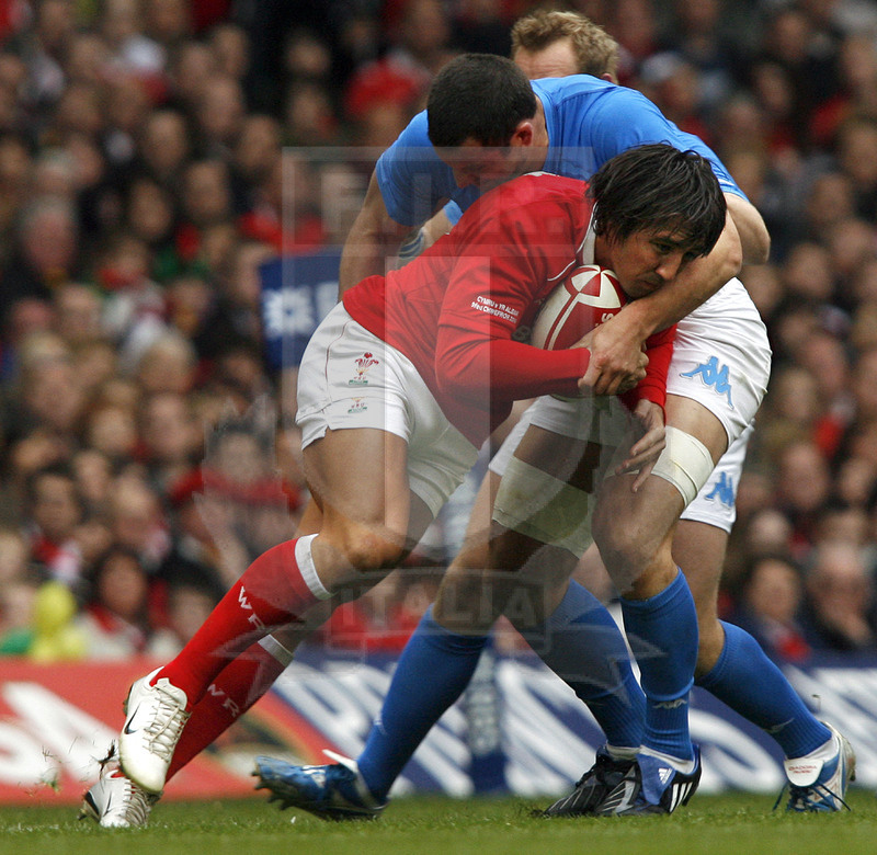 Rbs Sei Nazioni 2008, Cardiff, Millennium Stadium 23/02/2008, Galles v Italia, Foto Daniele Resini/Fotosportit