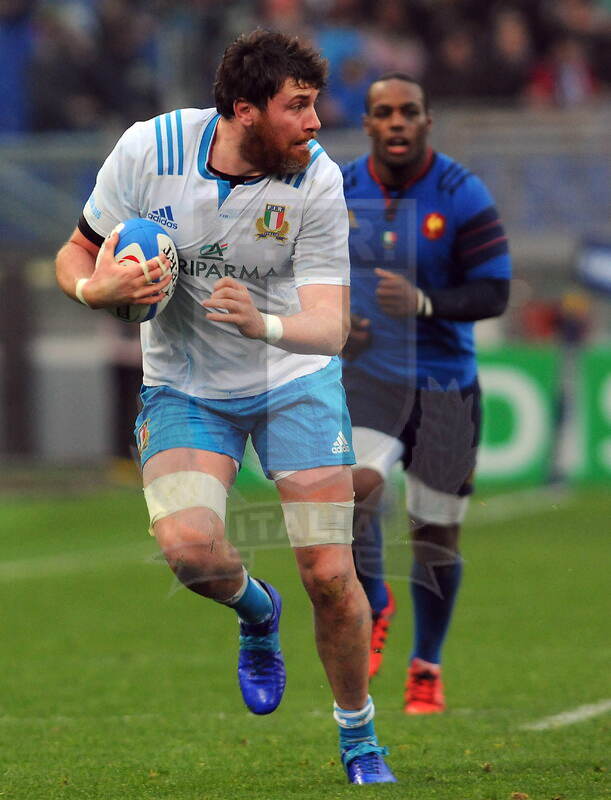 RBS Sei Nazioni 2015, Roma, stadio Olimpico 15/03/2015, Italia v Francia, George Biagi. Max Pratelli/FOTOSPORTIT