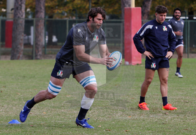 Autumn Nations Cup, Italia v Nuova Zelanda, Roma, Centro Coni Giulio Onesti 05/11/2021, team run della Nazionale Maggiore,