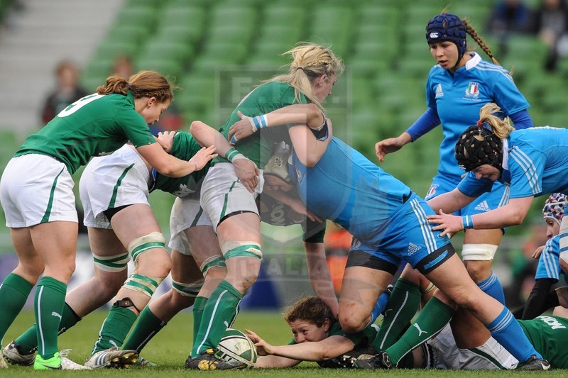 Rbs Sei Nazioni Donne 2014, Dublino, Aviva Stadium, 08/03/2014, Italia v Irlanda.Foto Elena Barbini.Heather O\