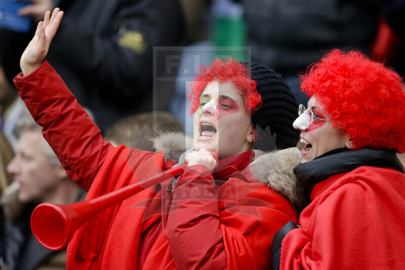 RBS 6 Nazioni 2013, Edimburgo, Murrayfield Stadium, 9-02-2013, Scozia v Italia. Tifosi italiani al Murrayfield Stadium