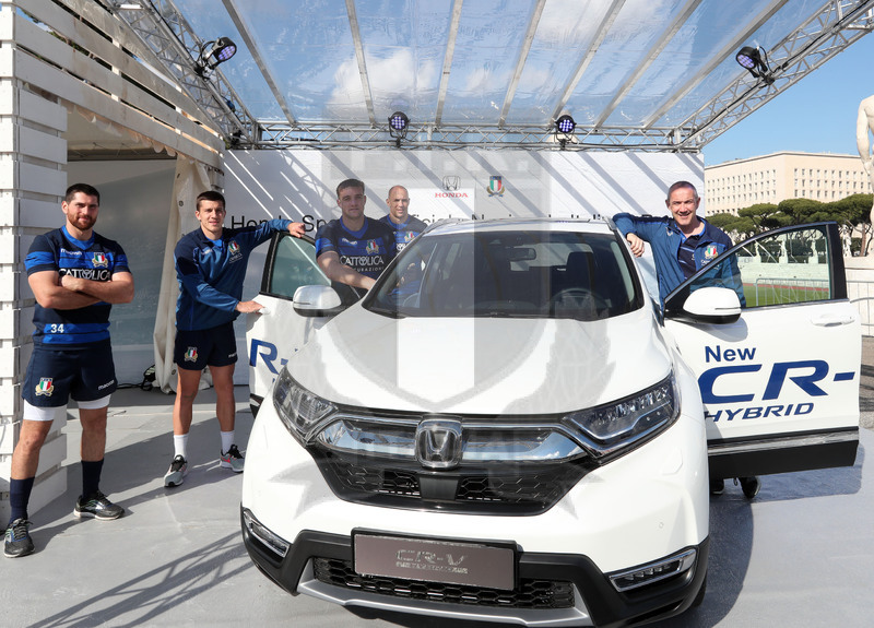 Roma, stadio Olimpico 08/02/2019, conferenza stampa per la firma dell’accordo di sponsorizzazione fra Honda Italia e Fir, e consegna vetture ufficiali, Foto Daniele Resini/Fotosportit