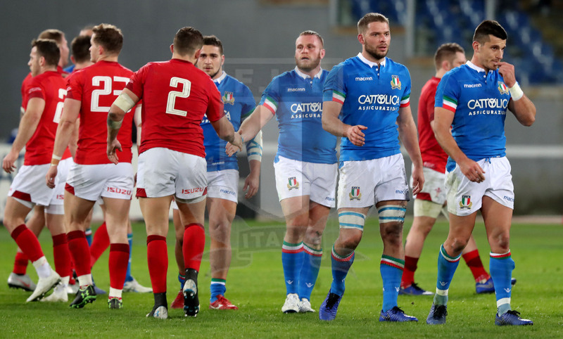 Guinness Sei Nazioni 2019, Round 2, Roma, Stadio Olimpico 09/02/2019, Italia v Galles, il corridoio a fine match. Foto Daniele Resini/Fotosportit