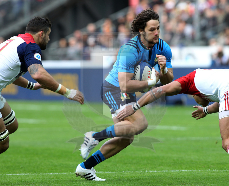 Rbs Sei Nazioni 2016, round 1, Parigi, Stade de France 06/02/2016, Francia v Italia, Michele Campagnaro. Foto Daniele Resini/Fotosportit