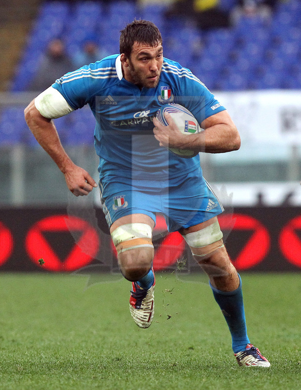 Sei Nazioni 2013, Roma, stadio Olimpico 23/02/2013, Italia v Galles, Quintin Geldenhuis.