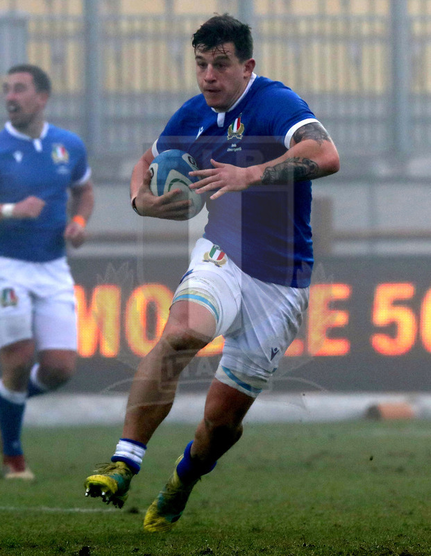 Test match, Parma, stadio Lanfranchi 18/12/2021, Italia Emergenti v Romania, Davide Ruggeri. Foto Daniele Resinii/Fotosportit