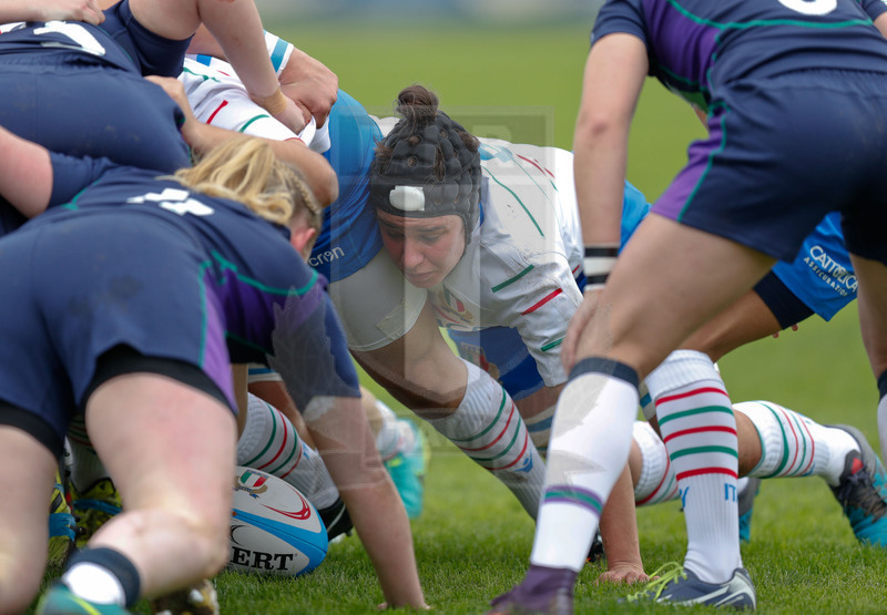Test Match Donne Novembre 2018, Calvisano (BS), Pata Stadium, 4-11-2018, Italia Femminile v Scozia Femminile. Ilaria Arrighetti in mischia xhiusa. Foto: Roberto Bregani/Fotosportit